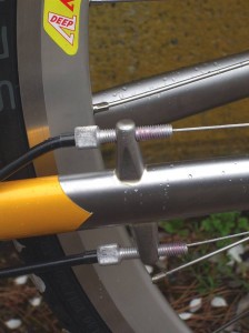 Stainless Rohloff cable routing