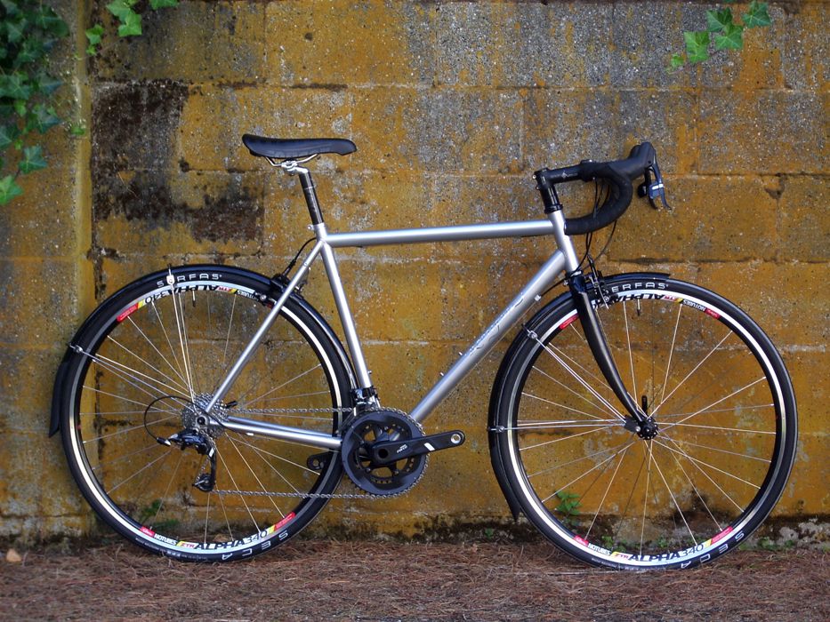 Road bike with SRAM Red and Fenders