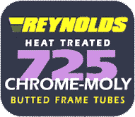 Reynolds 725 frame tubing sticker