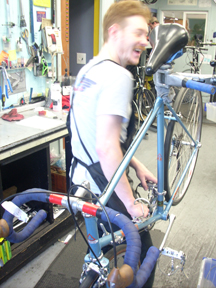 Jeremy, mechanic at R+E Cycles