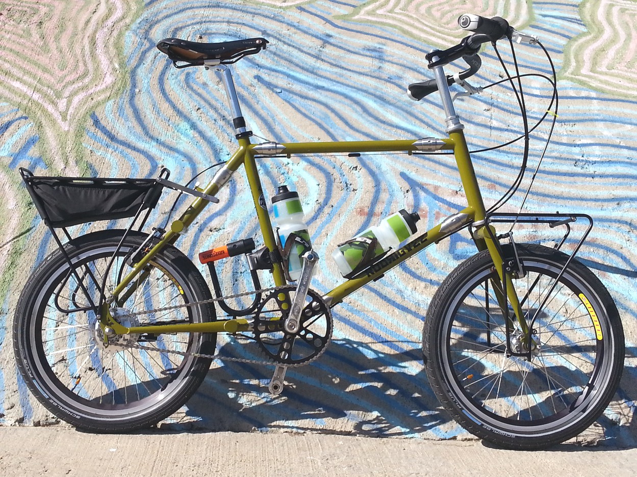 olive green bicycle