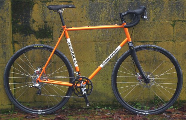 orange cyclocross bike