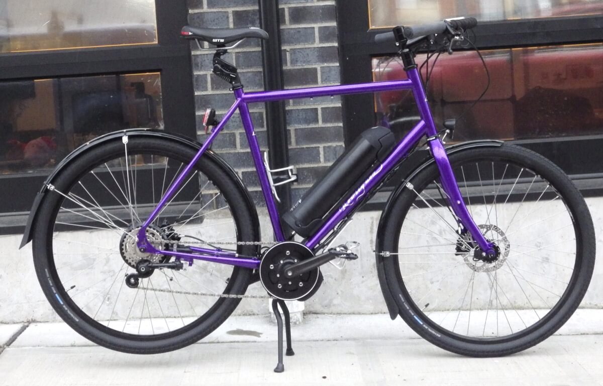 purple bike