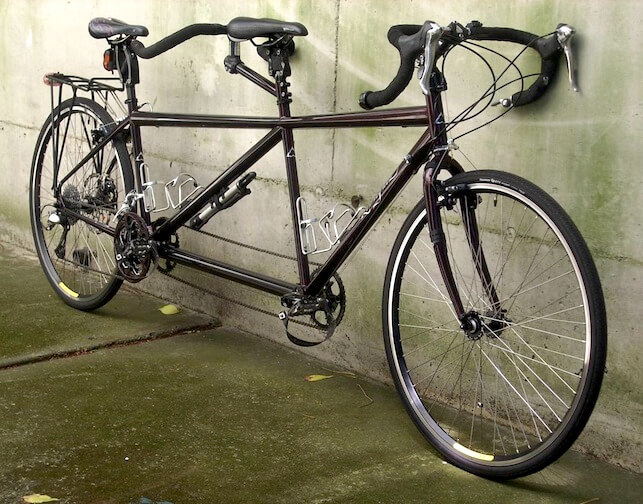Rodriguez custom double diamond tandem with cantilever brakes