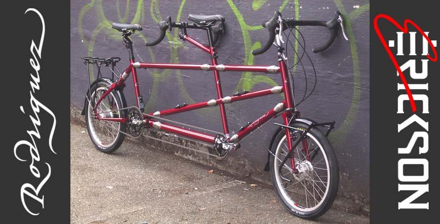 Rohloff folding micro travel tandem bicycle